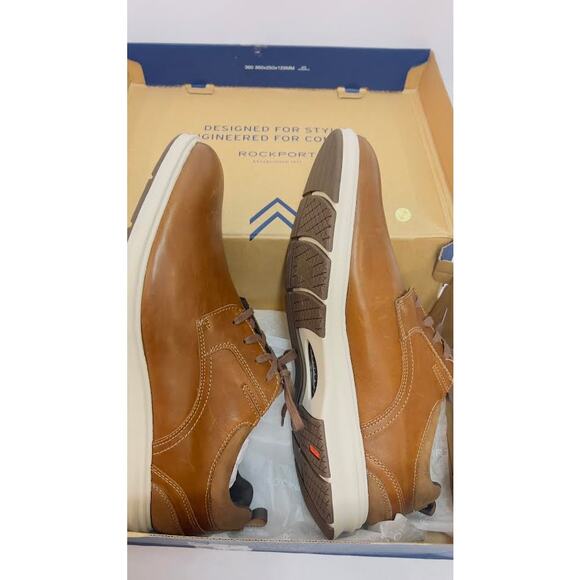 Rockport Men\'s Total Motion City‎ Plain Toe Sneaker, Tan, 13 Wide main image 12